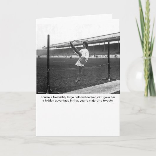 Absurd High-Kick Louise Stock Photo Kaart (Voorkant)