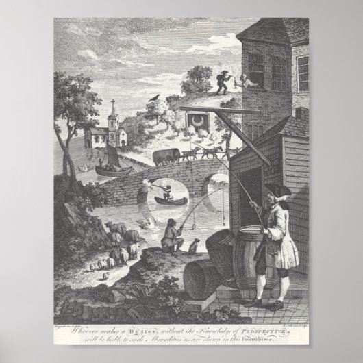 Absurd Perspectives, William Hogarth Poster (Voorkant)