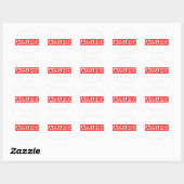 Absurd Stamp Ronde Sticker (Vel)