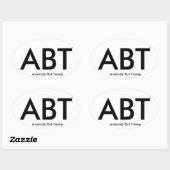 ("ABT") Iedereen behalve Trump Ovale Sticker (Vel)