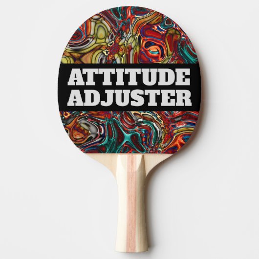 ABTRACT ART ATTITUDE ADJUSTER PINGT PONG PADDLES TAFELTENNISBATJE (Voorkant)