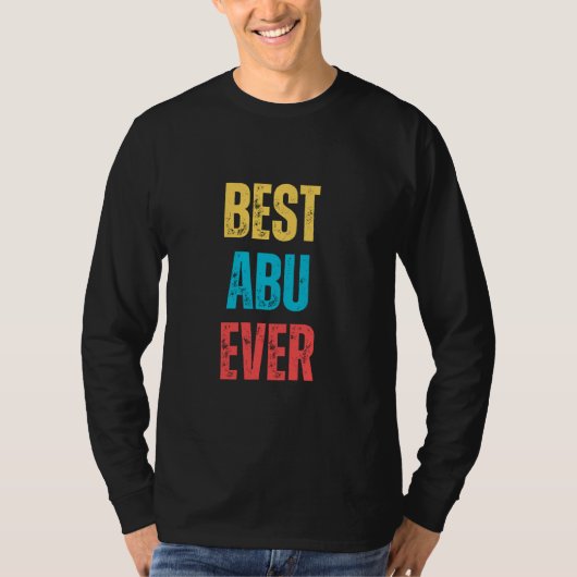 Abu Baba Vaderdag Bollywood Meme Humor Beste Ab T-shirt (Voorkant)