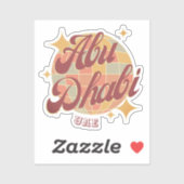 Abu Dhabi City UAE label sticker (Vel)