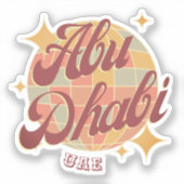 Abu Dhabi City UAE label sticker (Voorkant)