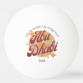 Abu Dhabi City Verenigde Arabische Emiraten tafelt Pingpongbal