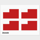 Abu Dhabi Flag - UAE/u.a.e. Verenigde Arabische Em Rechthoekige Sticker (Vel)