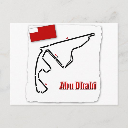 Abu Dhabi GP Circuit Briefkaart (Voorkant)