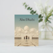 Abu Dhabi Grote Moskee Uitzicht Briefkaart (Staand voorkant)