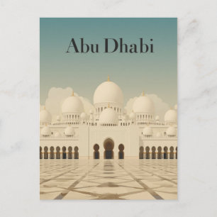 Abu Dhabi Grote Moskee Uitzicht Briefkaart