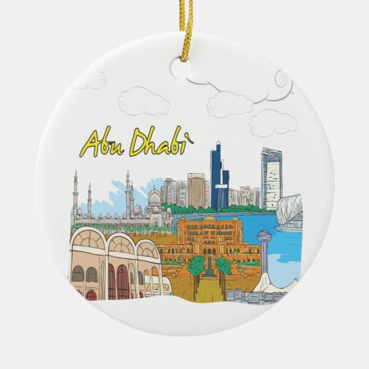 Abu Dhabi Keramisch Ornament (Voorkant)