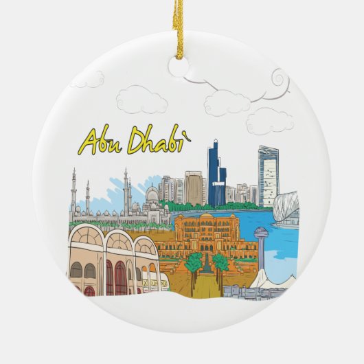 Abu Dhabi Keramisch Ornament (Achterkant)