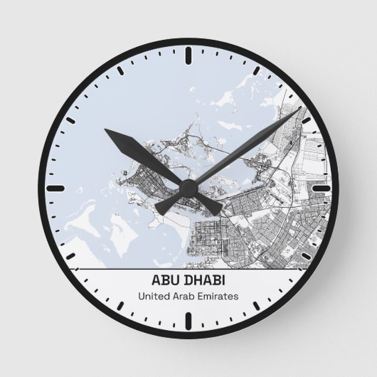 Abu Dhabi Klok Stad Lijn Kunst (Voorkant)