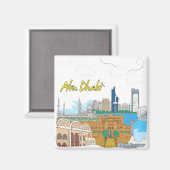 Abu Dhabi Magneet (Voorkant / Achterkant)