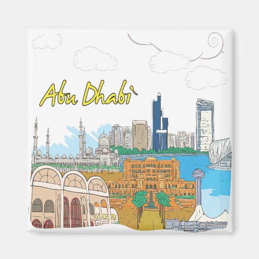 Abu Dhabi Magneet (Voorkant)