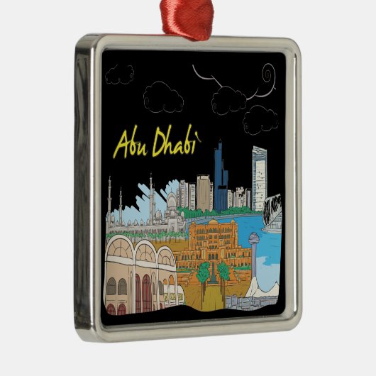 Abu Dhabi Metalen Ornament (Rechts)