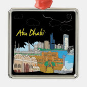 Abu Dhabi Metalen Ornament (Voorkant)