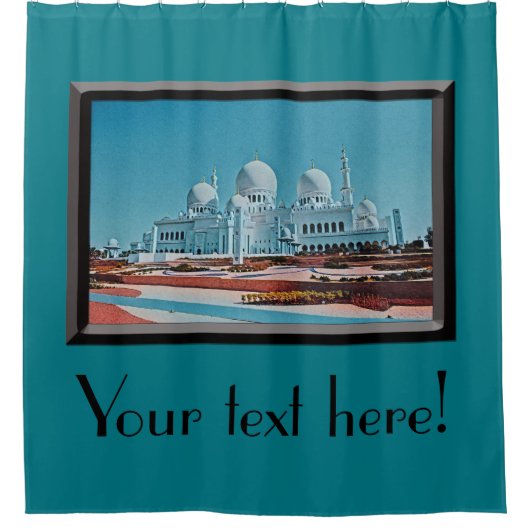 Abu Dhabi Mosque schilderij Douchegordijn (Voorkant)