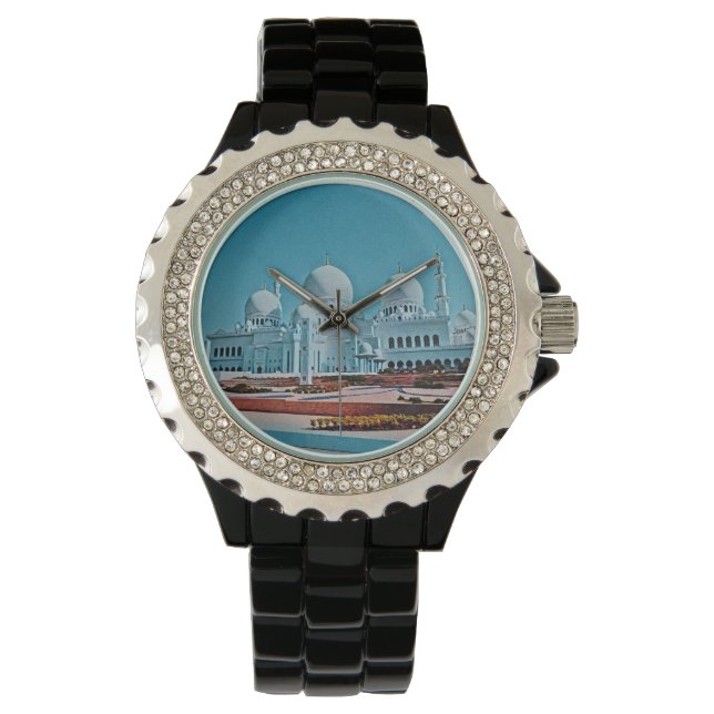 Abu Dhabi Mosque schilderij Horloge (Voorkant)