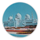 Abu Dhabi Mosque schilderij Keramische Knop (Voorkant)