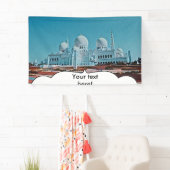 Abu Dhabi Mosque schilderij Spandoek (Insitu)