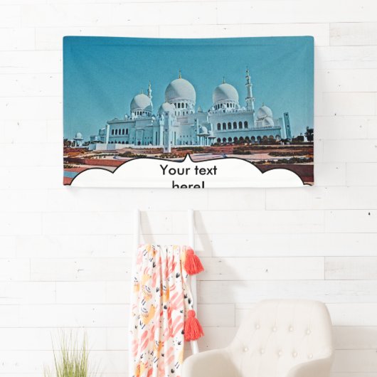 Abu Dhabi Mosque schilderij Spandoek (Insitu)