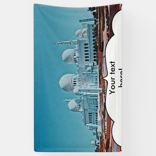 Abu Dhabi Mosque schilderij Spandoek (Verticaal)