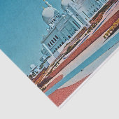 Abu Dhabi Mosque schilderij Tissuepapier (Detail)
