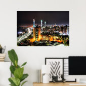 Abu Dhabi Night Poster (Thuiskantoor)