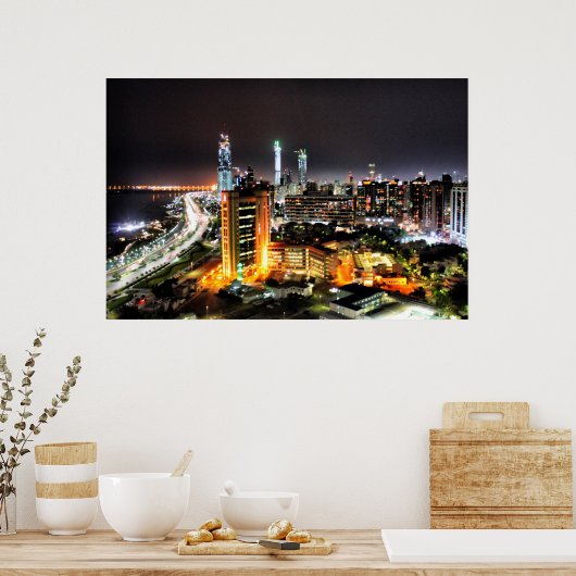 Abu Dhabi Night Poster (Keuken)