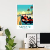 Abu Dhabi Reisprint Muur Abu Dhabi Circuit Poster (Thuiskantoor)