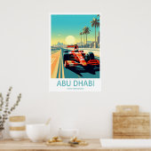 Abu Dhabi Reisprint Muur Abu Dhabi Circuit Poster (Keuken)