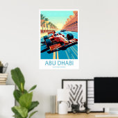 Abu Dhabi Reisprint Muur Abu Dhabi Circuit Poster (Thuiskantoor)