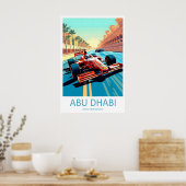 Abu Dhabi Reisprint Muur Abu Dhabi Circuit Poster (Keuken)