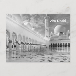 Abu Dhabi Reisreclame Toerisme Advertentie uit het Briefkaart