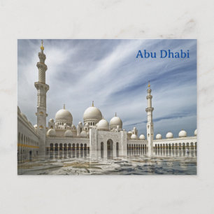 Abu Dhabi Reisreclame Vintage Toerisme Advertentie Briefkaart