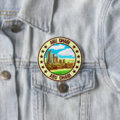 Abu Dhabi Ronde Button 7,6 Cm (In situ)