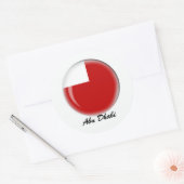 Abu Dhabi Ronde Sticker (Envelop)
