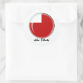 Abu Dhabi Ronde Sticker (Tas)