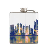 Abu Dhabi Skyline Heupfles (Achterkant)