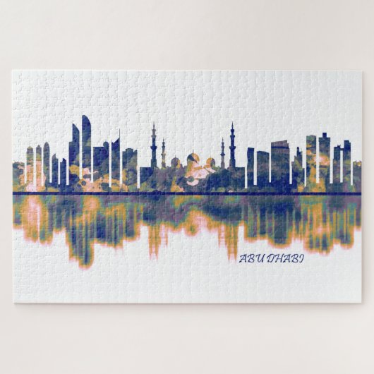 Abu Dhabi Skyline Legpuzzel (Horizontaal)