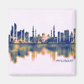 Abu Dhabi Skyline Magneet (Voorkant)