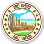 Abu Dhabi Sticker (Voorkant)