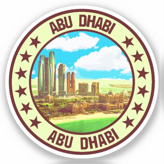 Abu Dhabi Sticker (Voorkant)
