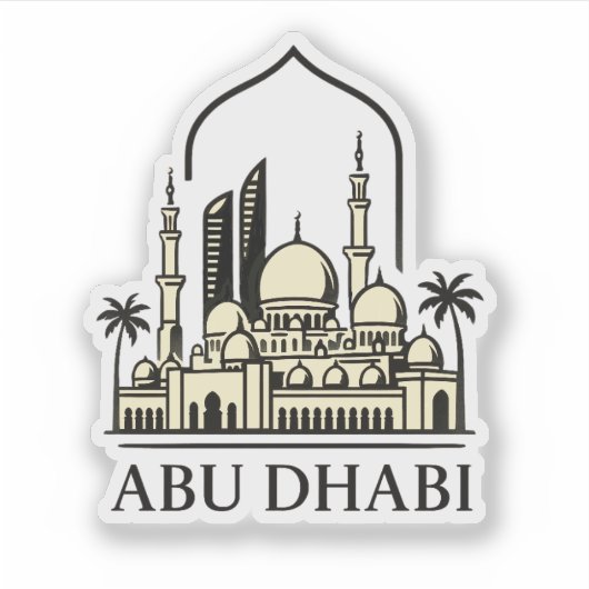 Abu Dhabi Sticker (Voorkant)