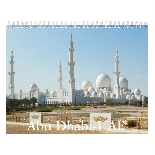Abu Dhabi-UAE Calendar Kalender (Hoes)