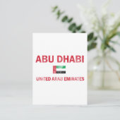 Abu Dhabi UAE design Briefkaart (Staand voorkant)