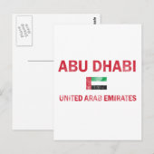 Abu Dhabi UAE design Briefkaart (Voorkant / Achterkant)
