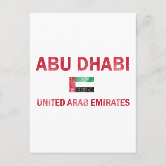 Abu Dhabi UAE design Briefkaart (Voorkant)