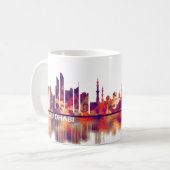 Abu Dhabi UAE Skyline Koffiemok (Voorkant links)
