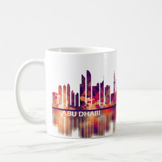 Abu Dhabi UAE Skyline Koffiemok (Links)